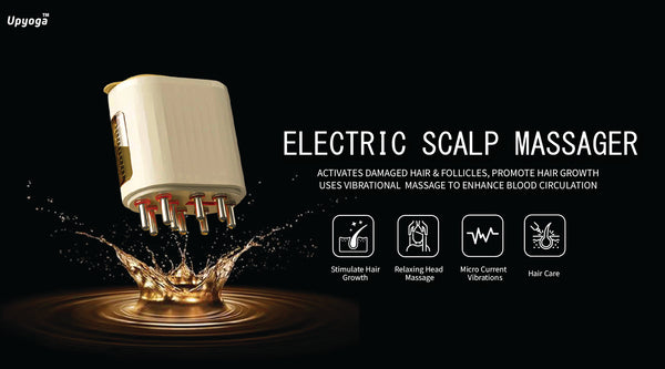 Upyoga Upgraded Red Light Therapy  Electric Scalp Massager & Hair Oil Applicator