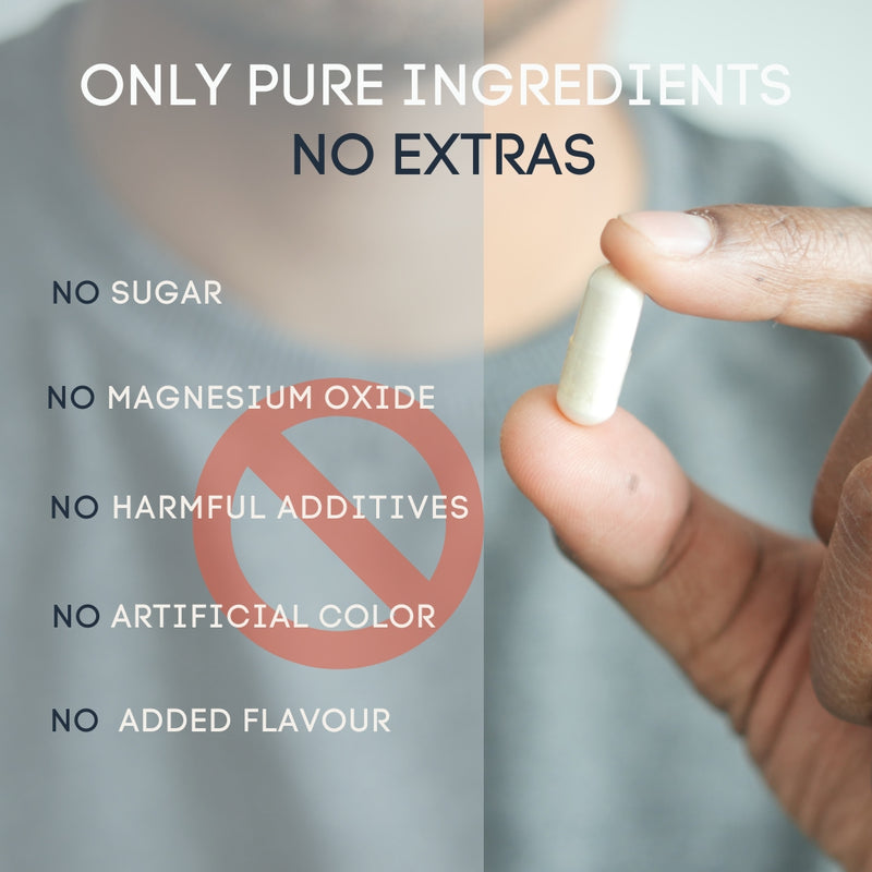 Upyogaa Triple Magnesium Complex | 300 mg Elemental Magnesium | 90 Veg Capsules