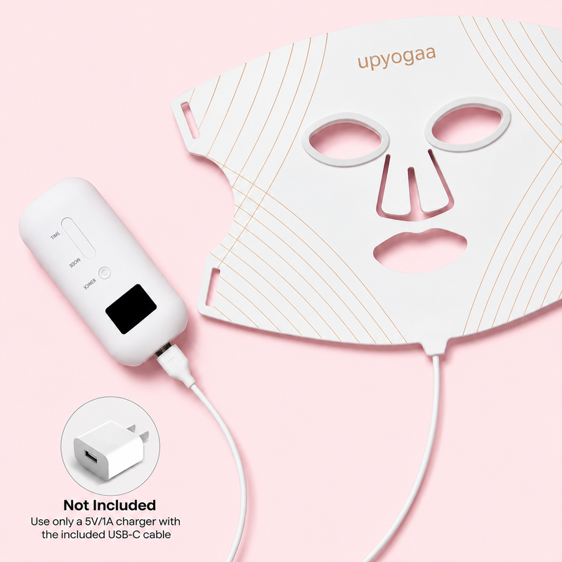 UPYOGAA LED Light Therapy Face Mask – Anti-Aging, Acne & Radiant Skin Care|1 year Warranty