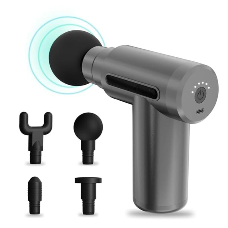 Upyogaa Deep Tissue Massage Gun, 3000mAh Battery, 6-Speed Intensity, Silicon Round Head, Full Body Gun Massager | 1 Year Warranty