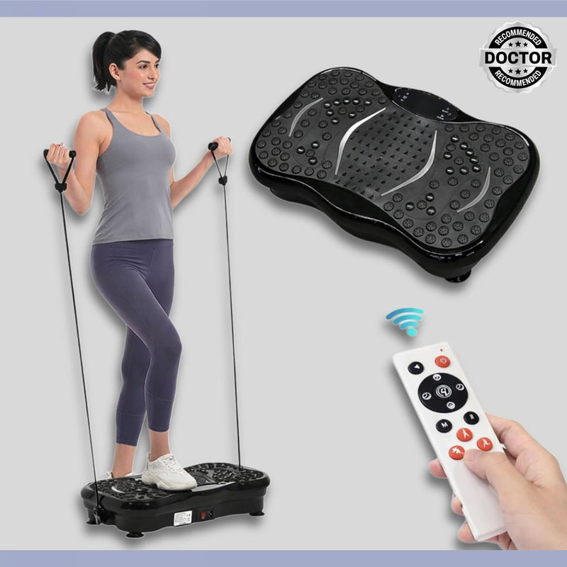 Upyogaa Vibration Plate | Fitness Platform Exercise Machine | Vibrating Lymphatic Drainage Shaking | Full Body Shaker Workout Vibrate Stand Shake Board | Sport Gym for Weight Loss Fat Burner for Women Men| 1 Year Warranty