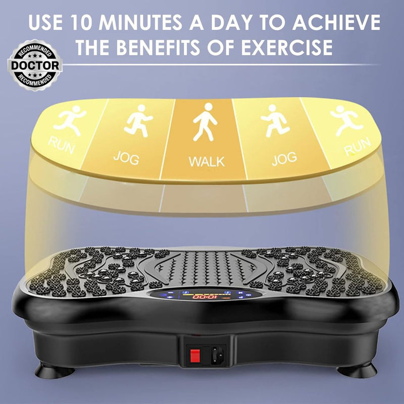 Upyogaa Vibration Plate | Fitness Platform Exercise Machine | Vibrating Lymphatic Drainage Shaking | Full Body Shaker Workout Vibrate Stand Shake Board | Sport Gym for Weight Loss Fat Burner for Women Men| 1 Year Warranty