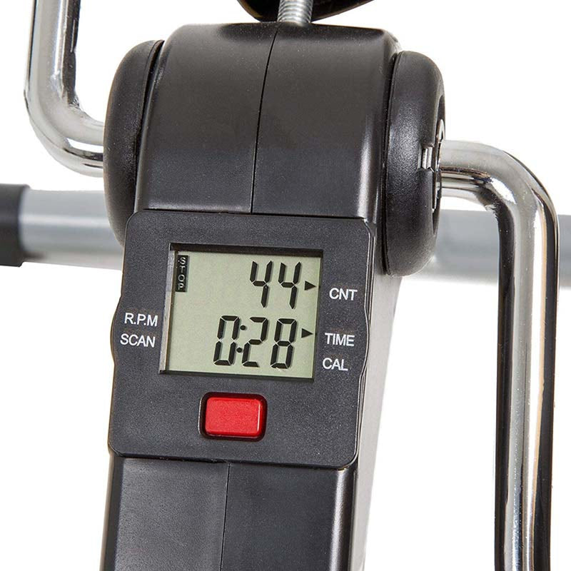 Upyogaa Mini Cycle Pedal Exerciser with Fixing Strap, Adjustable Resistance and Digital Display - Suitable for Light Exercise of Legs, Arms, and Physiotherapy at Home ,High Strength Steel Frame,1 Year Warranty