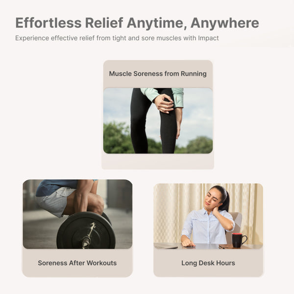 Upyogaa Deep Tissue Massage Gun, 3000mAh Battery, 6-Speed Intensity, Silicon Round Head, Full Body Gun Massager | 1 Year Warranty