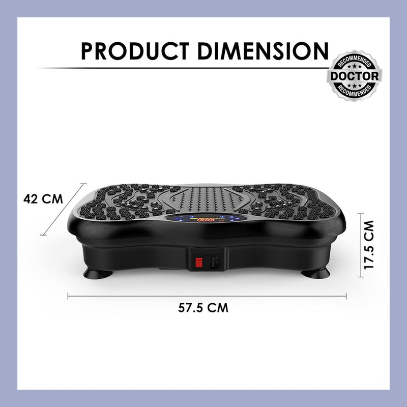 Upyogaa Vibration Plate | Fitness Platform Exercise Machine | Vibrating Lymphatic Drainage Shaking | Full Body Shaker Workout Vibrate Stand Shake Board | Sport Gym for Weight Loss Fat Burner for Women Men| 1 Year Warranty