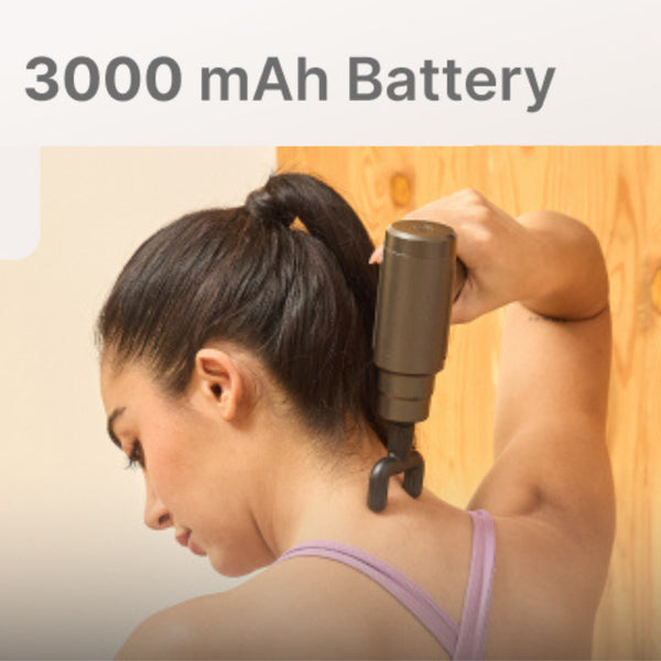Upyogaa Deep Tissue Massage Gun, 3000mAh Battery, 6-Speed Intensity, Silicon Round Head, Full Body Gun Massager | 1 Year Warranty
