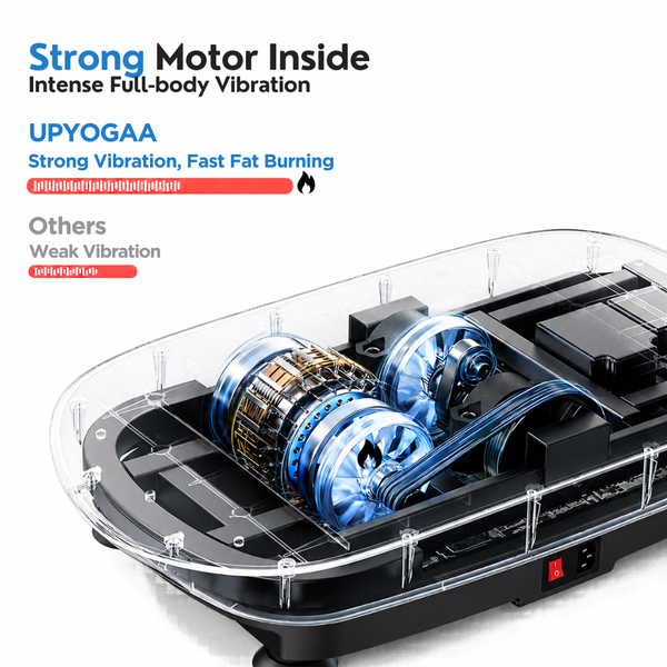 Upyogaa Vibration Plate Massager Home & Gym Workout Machine For Muscle Toning |Calorie Burning | Massaging |Weight Loss |Pain Relief |Max Load 180 kg | 1 Year Warranty