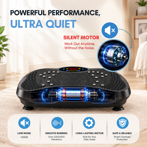 Upyogaa Vibration Plate Massager Home & Gym Workout Machine For Muscle Toning |Calorie Burning | Massaging |Weight Loss |Pain Relief |Max Load 180 kg | 1 Year Warranty