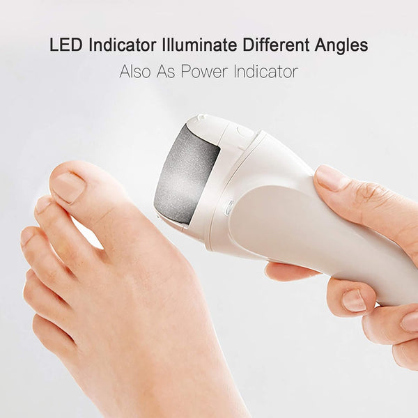 Upyogaa Electric Foot Callus Remover, Rechargeable Portable Electronic Foot File Pedicure Kits, Waterproof Foot Scrubber File, Professional Pedicure Tools, Foot Care for Dead Skin Ideal Gift, 3 Rollers |  1-Year Warranty