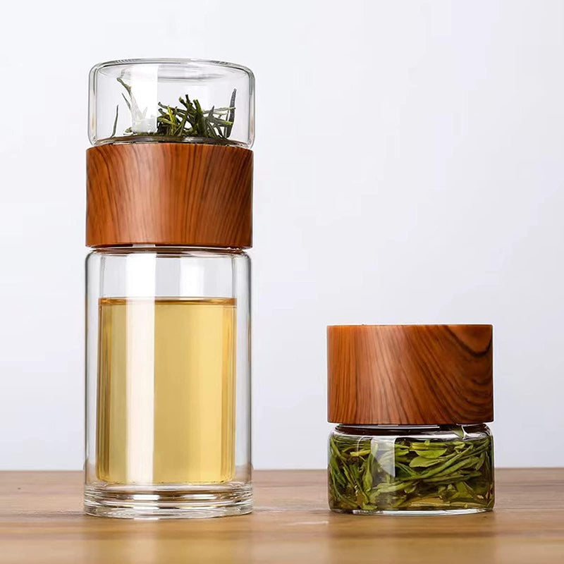 Upyogaa Sense - Double-Wall Glass Tea Infuser