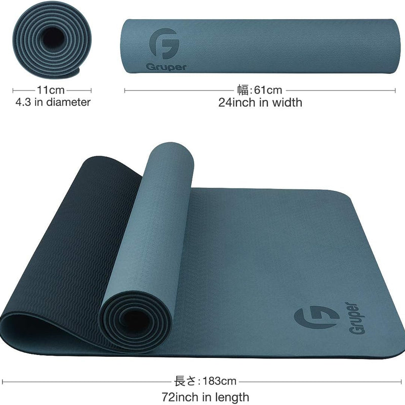 Premium Dual Colour Yoga Fitness Mat Assorted Colors