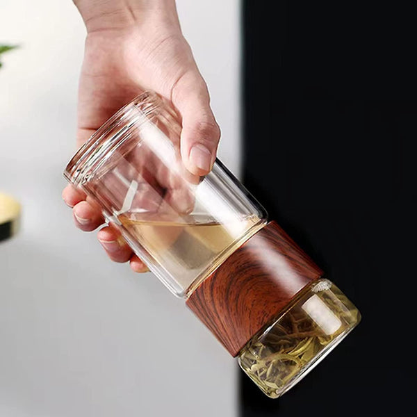 Upyogaa Sense - Double-Wall Glass Tea Infuser