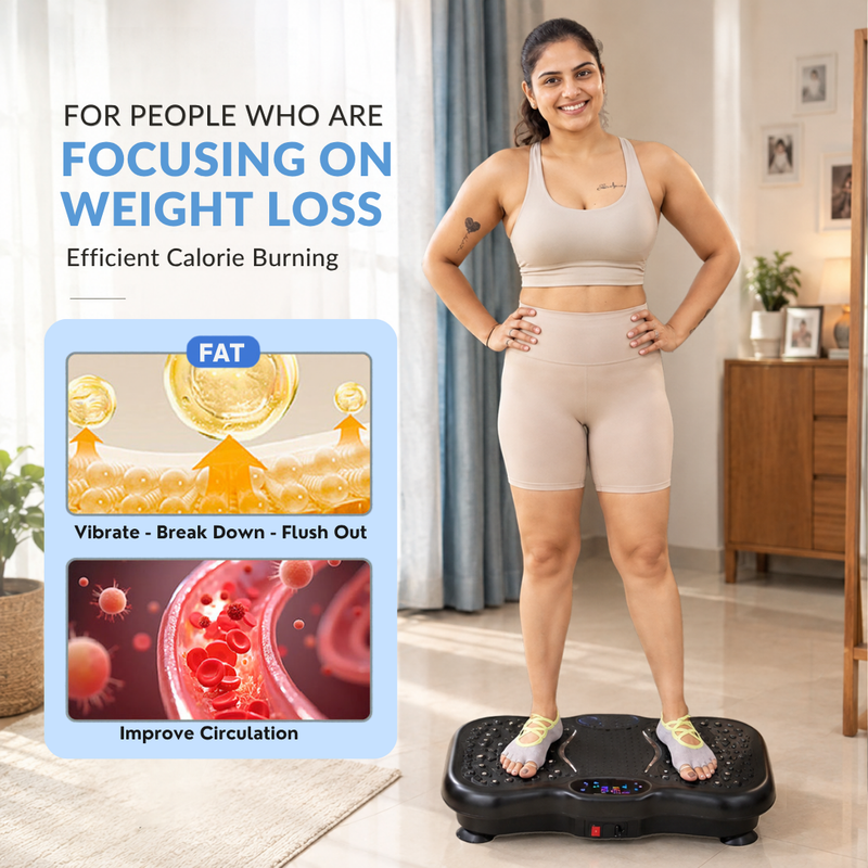 Upyogaa Vibration Plate Massager Home & Gym Workout Machine For Muscle Toning |Calorie Burning | Massaging |Weight Loss |Pain Relief |Max Load 180 kg | 1 Year Warranty