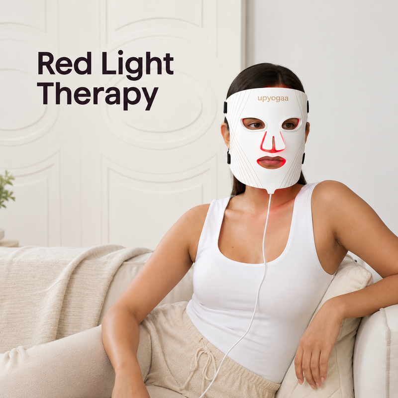UPYOGAA LED Light Therapy Face Mask – Anti-Aging, Acne & Radiant Skin Care|1 year Warranty