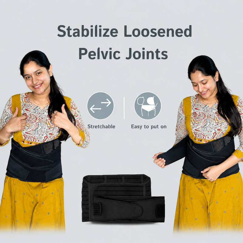 Upyogaa 3-in-1 Postpartum Belly Belt Designed With Medical-Grade Fabric | Breathable | Skin Friendly| 1 Year Warranty
