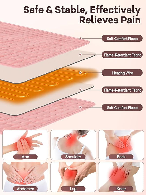 Upyogaa Heating Pad for Period Cramps Built with Hand Warmer Pocket | 1 year Warranty