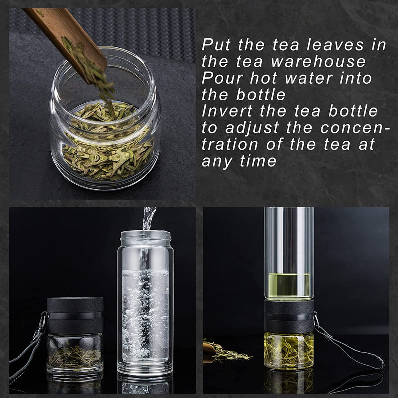 Upyogaa Sense - Double-Wall Glass Tea Infuser