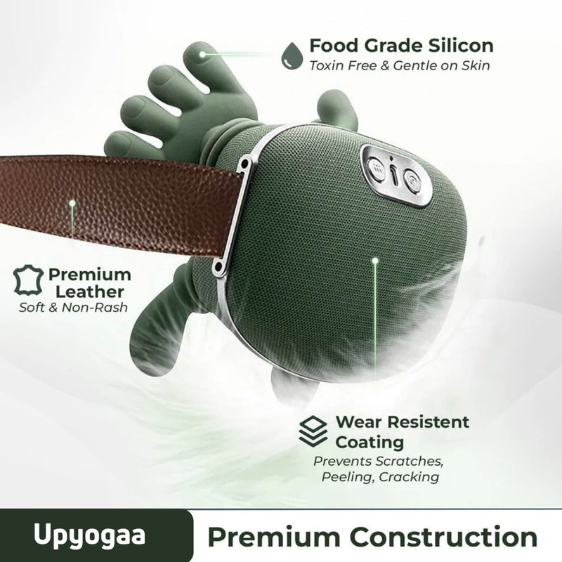 Bionic Heated Massager, Wireless Portable Shiatsu Neck and Back Massager, Electric Deep Tissue 4D Kneading Massage, Simulated Human Hand Design for Pain Relief and Muscle Relax 1 Year Warranty