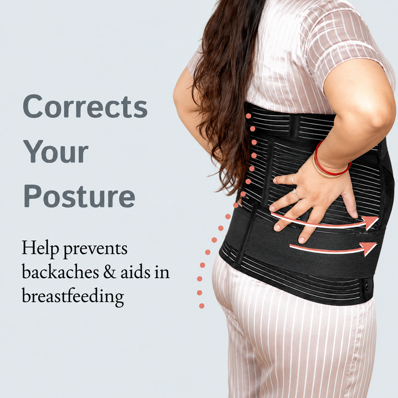 Upyogaa 3-in-1 Postpartum Belly Belt Designed With Medical-Grade Fabric | Breathable | Skin Friendly| 1 Year Warranty
