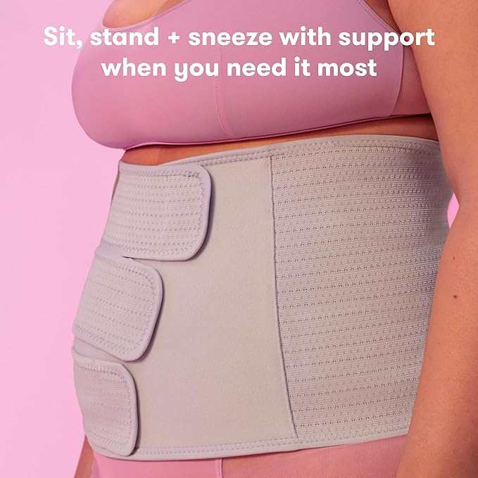 Upyogaa Postpartum Abdominal Support Binder – Adjustable Abdominal Support Binder with 3 Compression Straps for Belly, Waist & Back Support| 1 year Warranty.