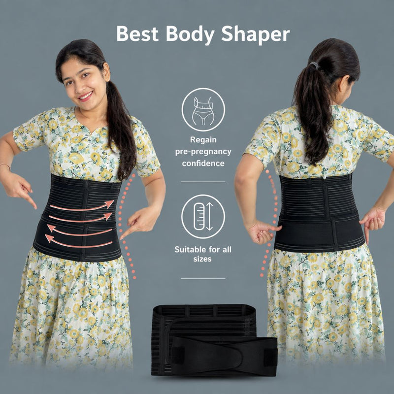 Upyogaa 3-in-1 Postpartum Belly Belt Designed With Medical-Grade Fabric | Breathable | Skin Friendly| 1 Year Warranty