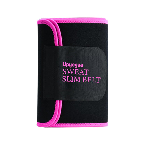 UPYOGAA Sweat Slim Belt for Men & Women | Neoprene Tummy Trimmer Belt for Fat Loss, Stomach Shaping & Workout Support | Adjustable Waist Trainer Sauna Belt for Gym, Yoga & Daily Use