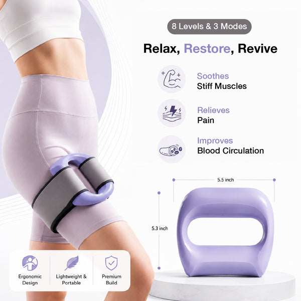 Belly Fat Burner Electric Abdominal Slimming Belt with Vibration & Heat, Belly Massager & Muscle Stimulator Belt for Stomach Toning, Body Shaper Fitness Belt for Men & Women Home Use | 1 year Warranty