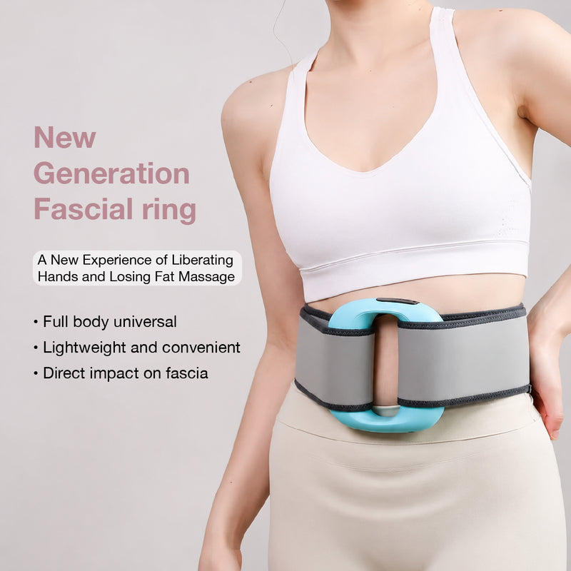 Belly Fat Burner Electric Abdominal Slimming Belt with Vibration & Heat, Belly Massager & Muscle Stimulator Belt for Stomach Toning, Body Shaper Fitness Belt for Men & Women Home Use | 1 year Warranty
