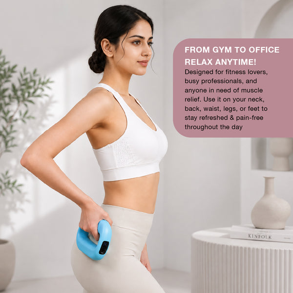 Belly Fat Burner Electric Abdominal Slimming Belt with Vibration & Heat, Belly Massager & Muscle Stimulator Belt for Stomach Toning, Body Shaper Fitness Belt for Men & Women Home Use | 1 year Warranty