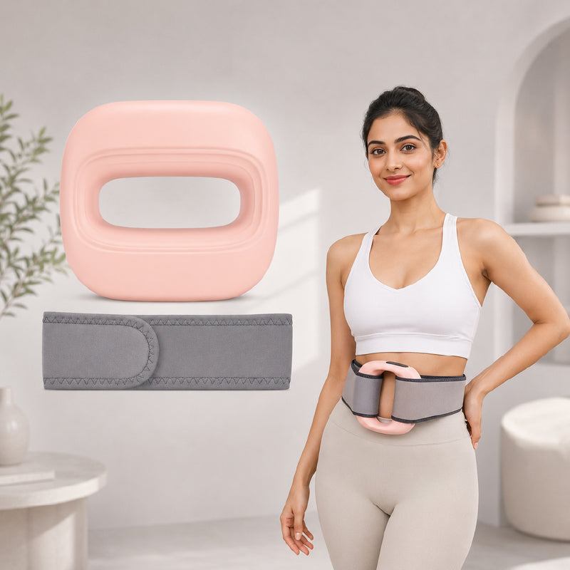 Belly Fat Burner Electric Abdominal Slimming Belt with Vibration & Heat, Belly Massager & Muscle Stimulator Belt for Stomach Toning, Body Shaper Fitness Belt for Men & Women Home Use | 1 year Warranty