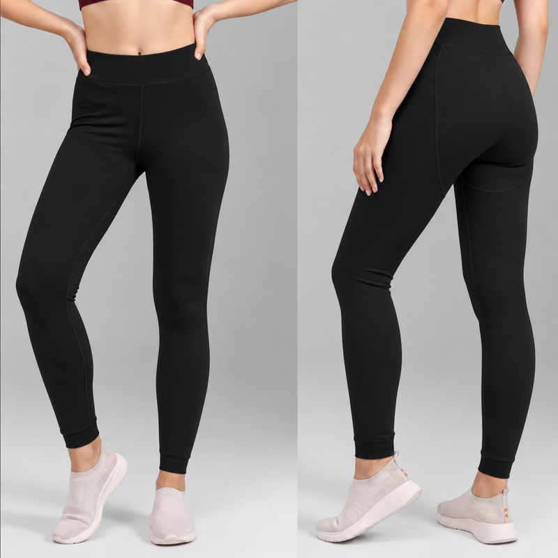 Upyogaa Warm Fur Lined Leggings for Women – Thermal Winter Leggings for Cold Weather, Stretchable & Comfortable