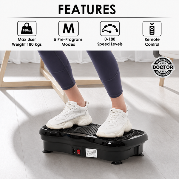 Upyogaa Vibration Plate Massager Home & Gym Workout Machine For Muscle Toning |Calorie Burning | Massaging |Weight Loss |Pain Relief |Max Load 180 kg | 1 Year Warranty