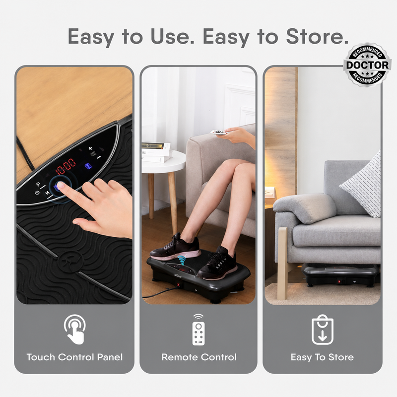 Upyogaa Vibration Plate Massager Home & Gym Workout Machine For Muscle Toning |Calorie Burning | Massaging |Weight Loss |Pain Relief |Max Load 180 kg | 1 Year Warranty