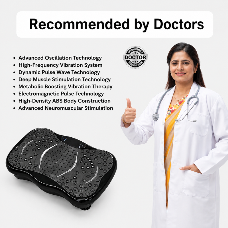 Upyogaa Vibration Plate Massager Home & Gym Workout Machine For Muscle Toning |Calorie Burning | Massaging |Weight Loss |Pain Relief |Max Load 180 kg | 1 Year Warranty