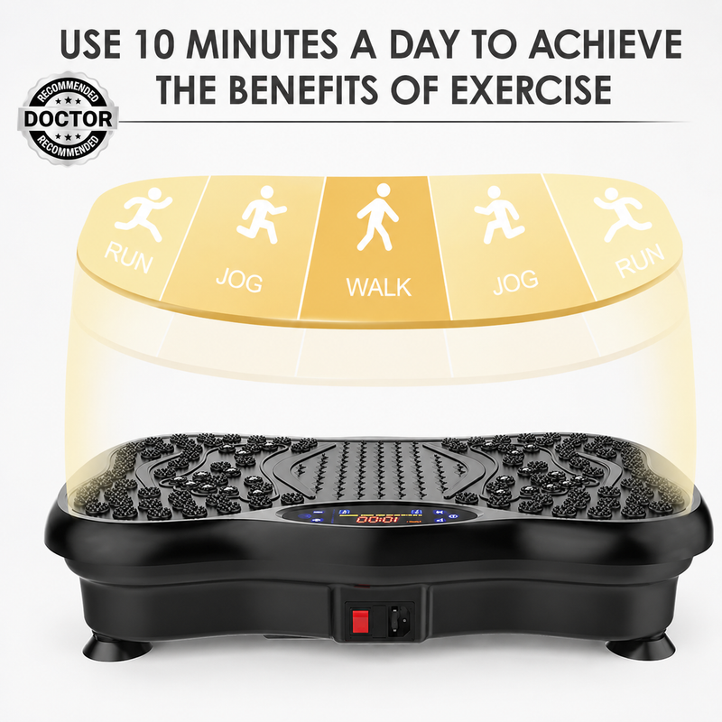 Upyogaa Vibration Plate Massager Home & Gym Workout Machine For Muscle Toning |Calorie Burning | Massaging |Weight Loss |Pain Relief |Max Load 180 kg | 1 Year Warranty