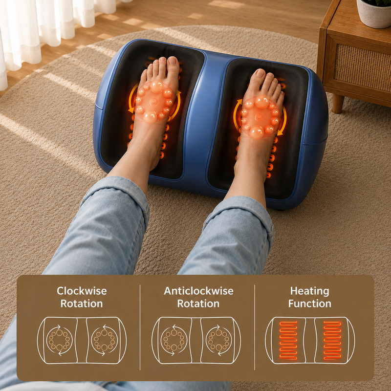 Upyogaa Shiatsu Foot Massager Machine with Heat, Foot and Calf Massager,Delivers Relief for Tired Muscles and Plantar,Deep Tissue Massager, Pain Relief, Promotes Blood Circulation Gift for Women Men| 1 year Warranty.