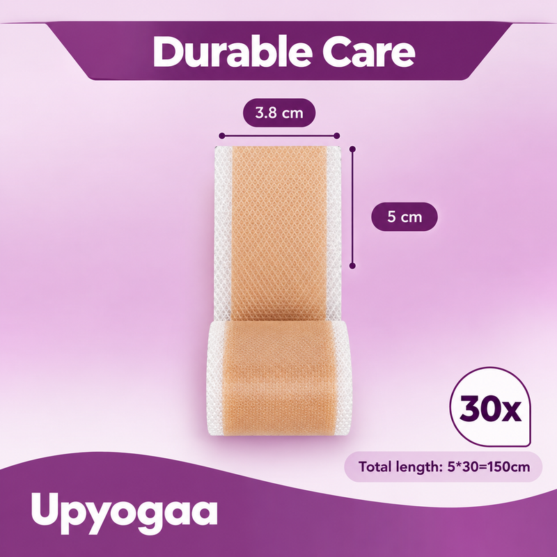 Upyogaa Medical-Grade Silicone Scar Tape Roll for C-Section, Surgical, Keloid, Burn & Acne Scars, Breathable, Gentle on Skin, Cut-to-Size, 4 cm × 150 cm| 1 Year Warranty