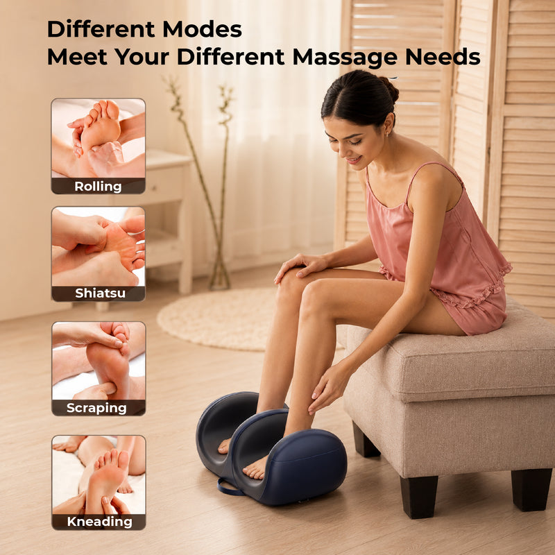 Upyogaa Shiatsu Foot Massager Machine with Heat, Foot and Calf Massager,Delivers Relief for Tired Muscles and Plantar,Deep Tissue Massager, Pain Relief, Promotes Blood Circulation Gift for Women Men| 1 year Warranty.