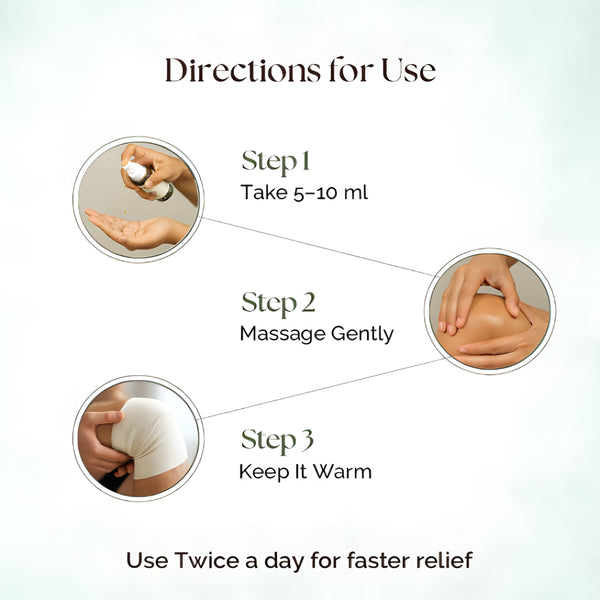 Upyogaa Massage Oil for Joint Pain & Knee Pain | 60ml Oil Spray | Muscle Pain Relief | Ayurvedic Natural ingredients | Joint Pain Oil - Shoulder Pain, Neck Pain