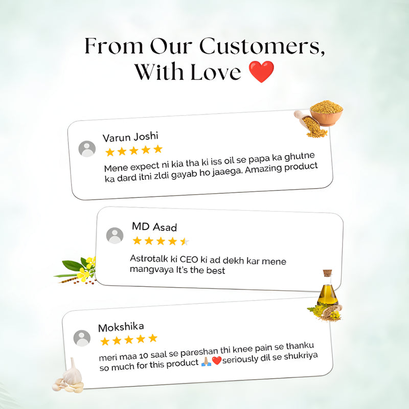 Upyogaa Massage Oil for Joint Pain & Knee Pain | 60ml Oil Spray | Muscle Pain Relief | Ayurvedic Natural ingredients | Joint Pain Oil - Shoulder Pain, Neck Pain