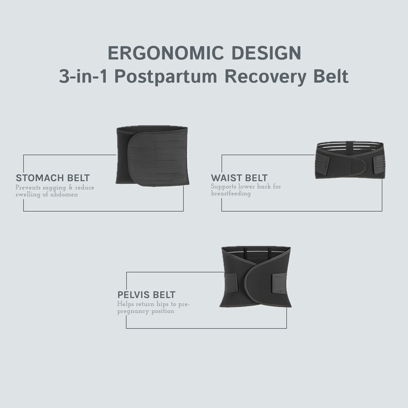 Upyogaa 3-in-1 Medical-Grade Postpartum Belly Band | 1 Year Warranty