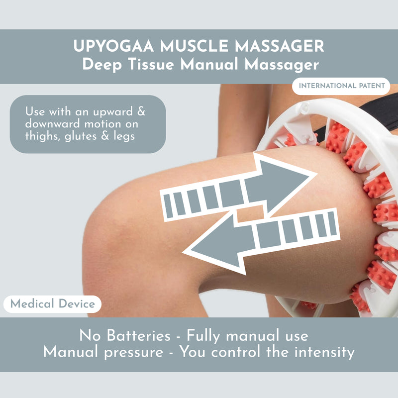Upyogaa Cellulite Muscle Massager Roller for Men & Women | High-Density Polypropylene Skin Friendly Material |
