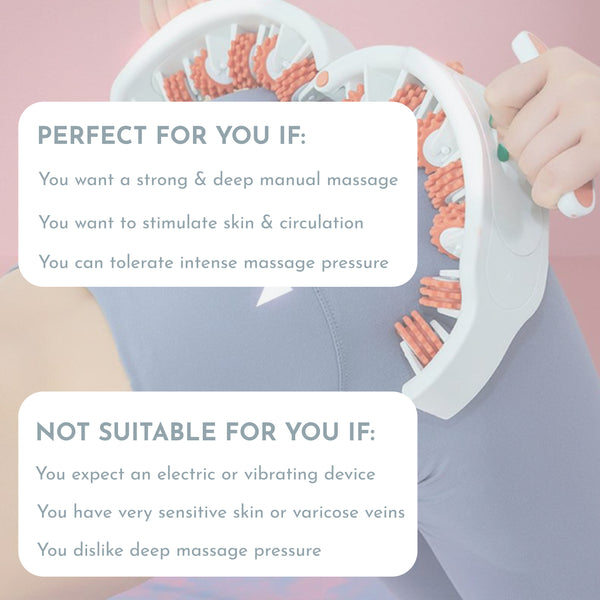 Upyogaa Cellulite Muscle Massager Roller for Men & Women | High-Density Polypropylene Skin Friendly Material |