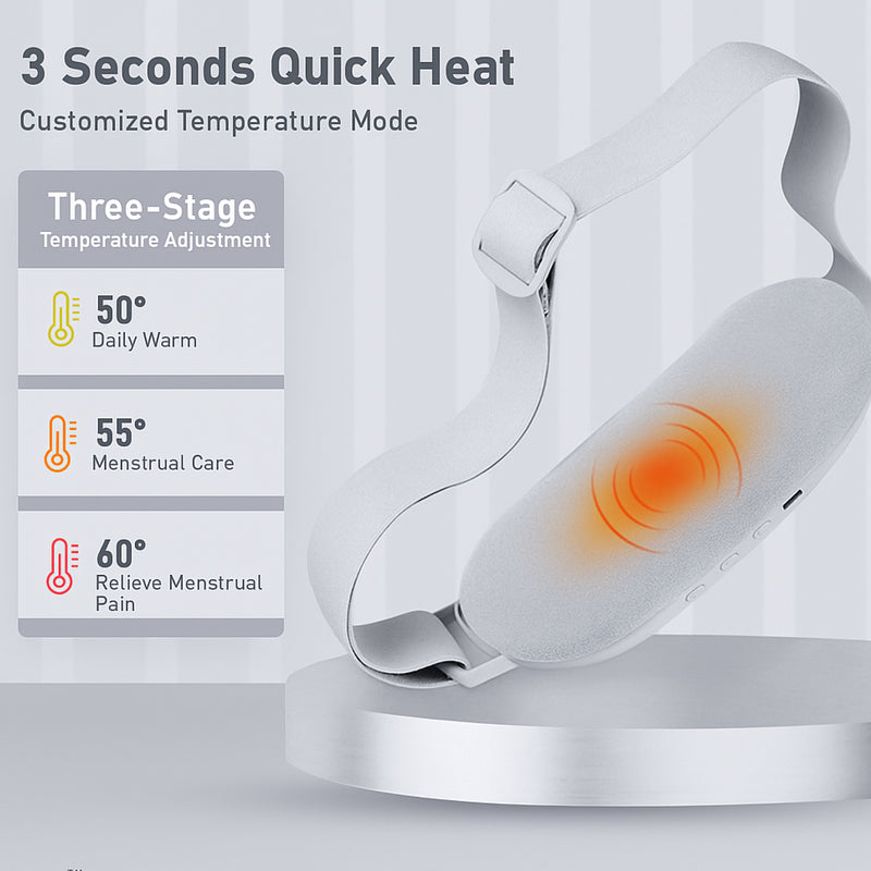 Maya's Dynamic Heat & Massage Therapy for Period Cramps | 1 Year Warranty | Upgraded