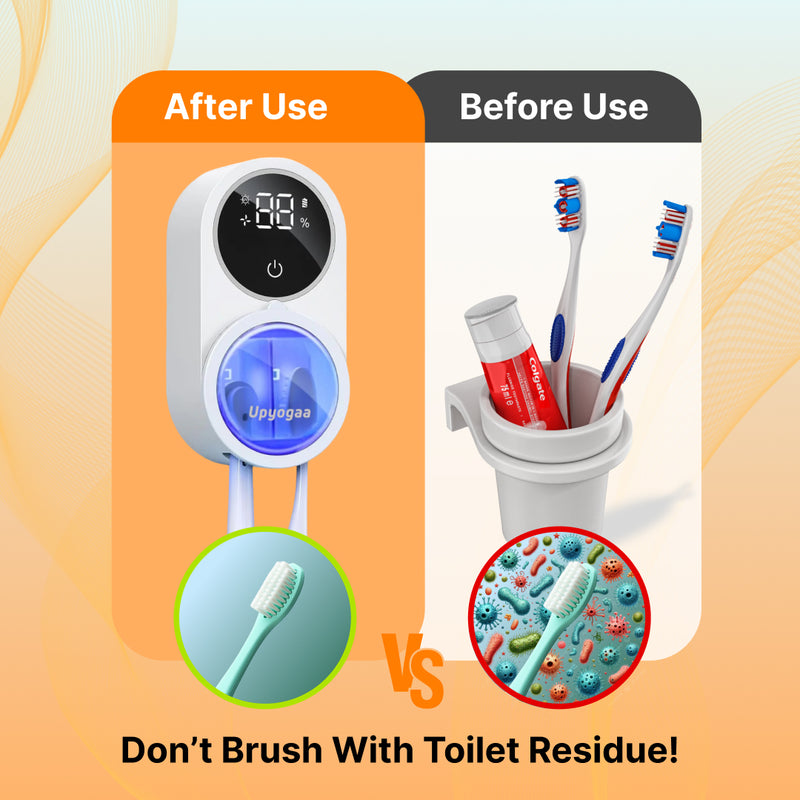 Upyogaa UV Toothbrush Sterilizer & Holder With 1 Year Warranty