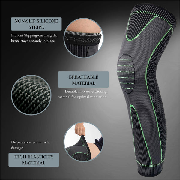Knee Brace Compression Full Sleeve | For Men & Women | 1 pair