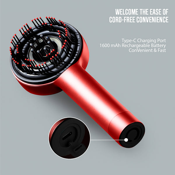 Upyogaa Trilogy Red Light Therapy Hair Scalp Massager & Oil Applicator Hair Rejuvenation Device | 1 Year Warranty