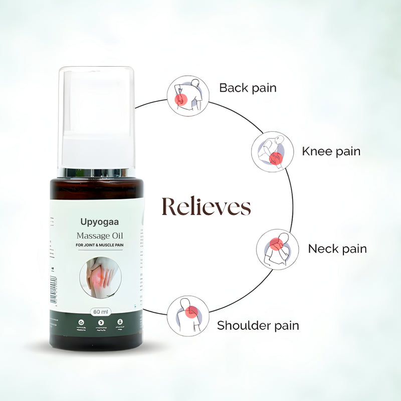 Upyogaa Massage Oil for Joint Pain & Knee Pain | 60ml Oil Spray | Muscle Pain Relief | Ayurvedic Natural ingredients | Joint Pain Oil - Shoulder Pain, Neck Pain