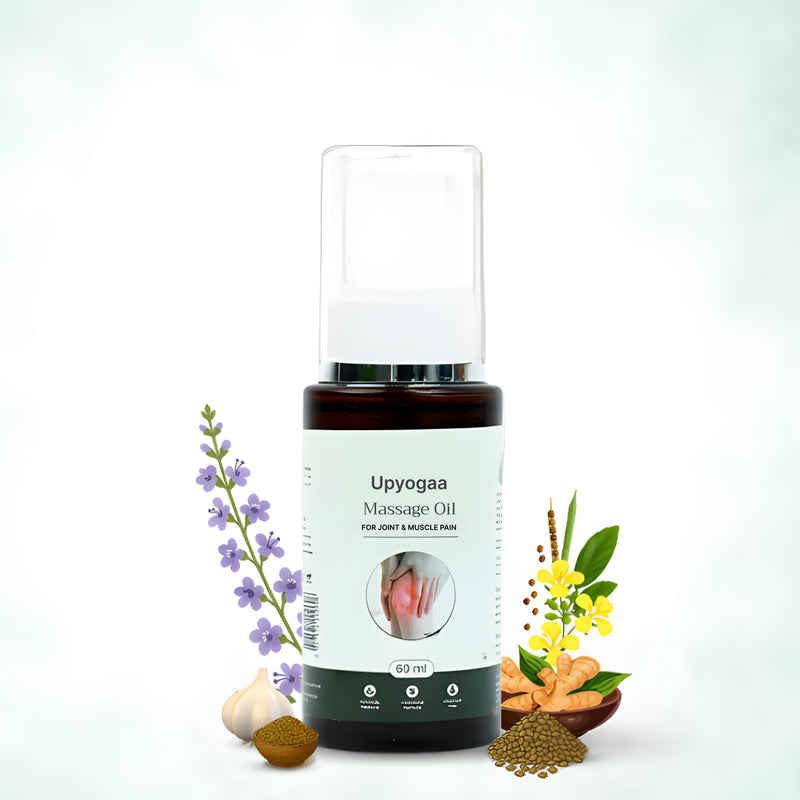 Upyogaa Massage Oil for Joint Pain & Knee Pain | 60ml Oil Spray | Muscle Pain Relief | Ayurvedic Natural ingredients | Joint Pain Oil - Shoulder Pain, Neck Pain