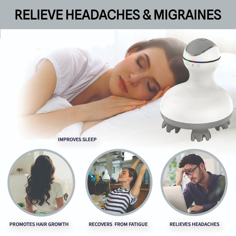 Electric Scalp Massager | Hair Growth | Deep Massage | Rechargeable - New